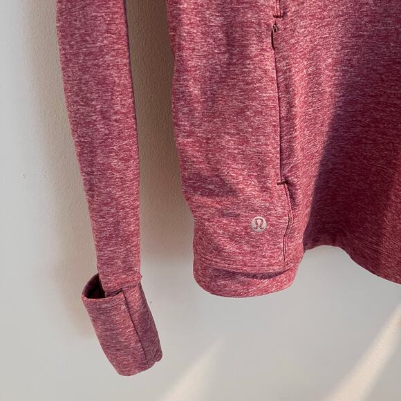 Lululemon Heathered Misty Merlot Runderful Long Sleeve Shirt Size 6 - Picture 6 of 9